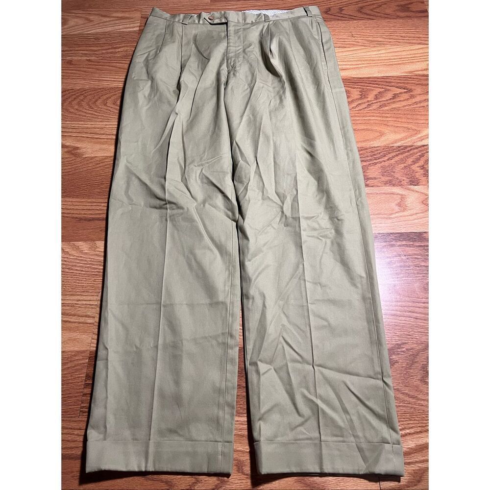 Bills Khakis Men’s Cuffed Pleated USA Made Pants 34